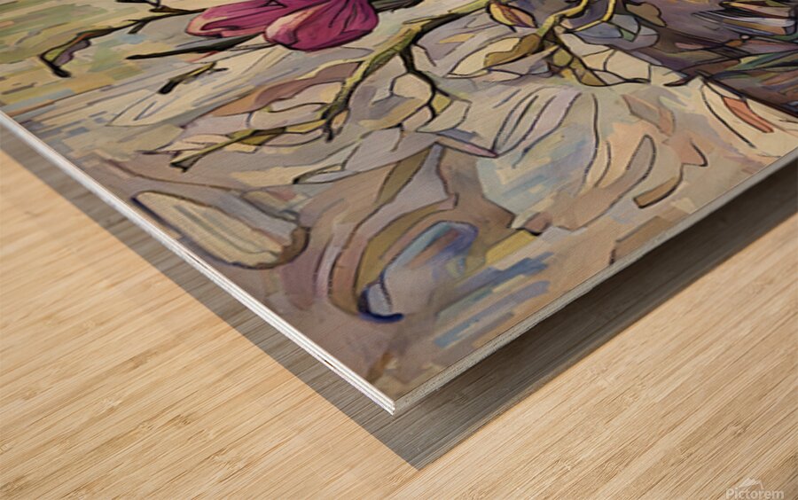 ArtXcl 050 vase flower from photo Wood print