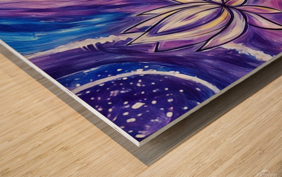 ArtXcl 026 abstract  flowers Wood print