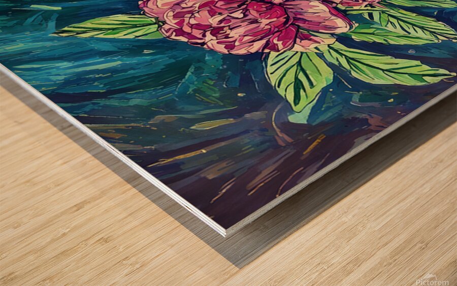 ArtXcl 015 Flower Wood print