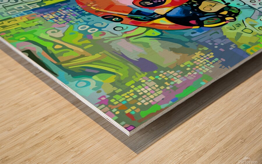 ArtXcl 222 Lucky abstract Wood print