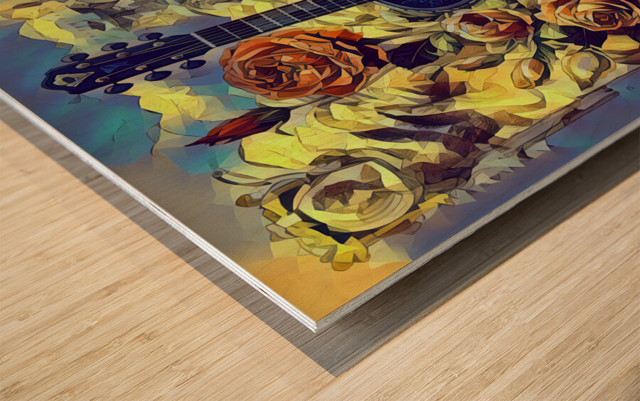 ArtXcl 091 guitar 1 polyart Wood print