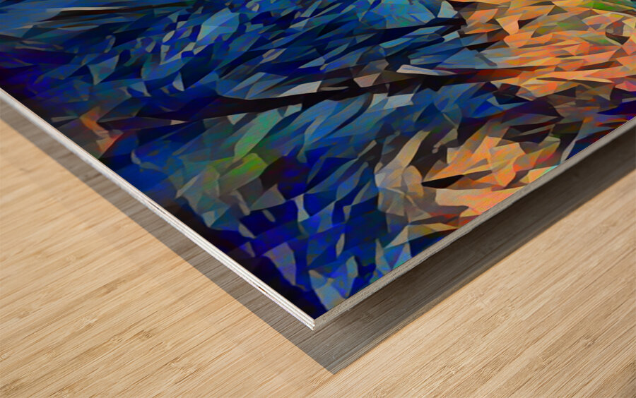 ArtXcl 185 Washington polyart style Wood print