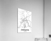 Constantine Algeria City Map Print Acrylic Print