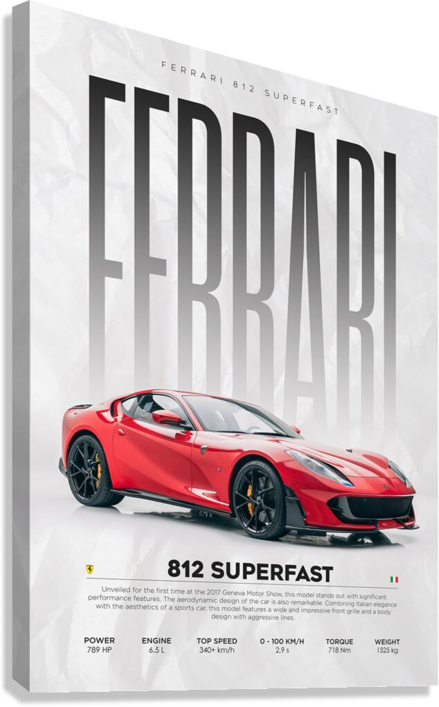 Ferrari 812 Superfast by Conceptual Photography Wall Art