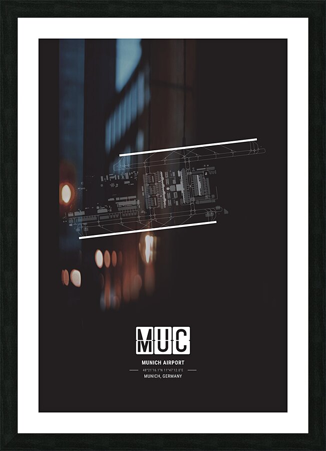 Munich Airport Picture Frame print