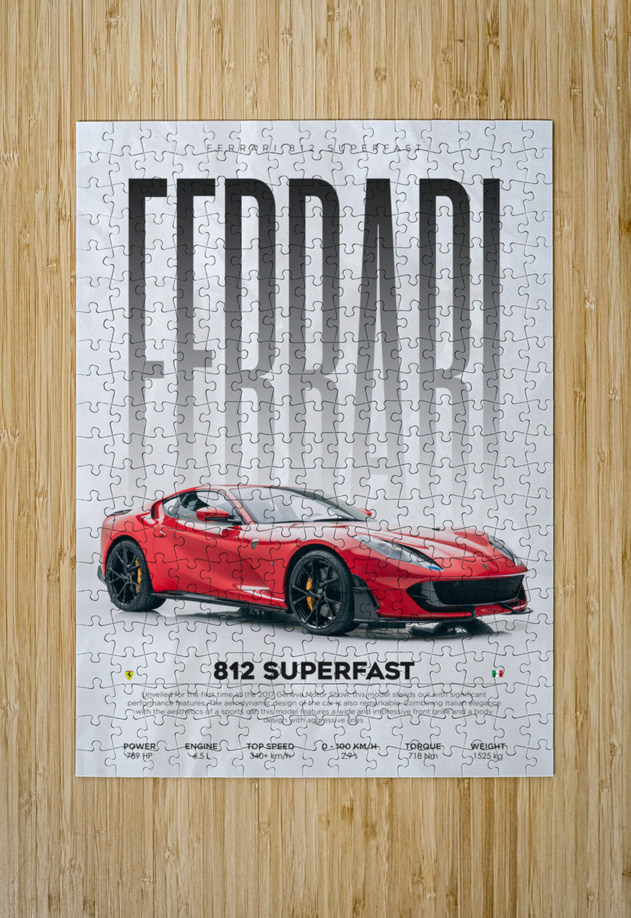 Ferrari 812 Superfast by Conceptual Photography Wall Art