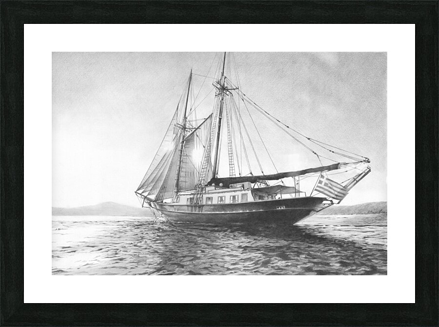 Ship Print: Sealife Picture Frame print