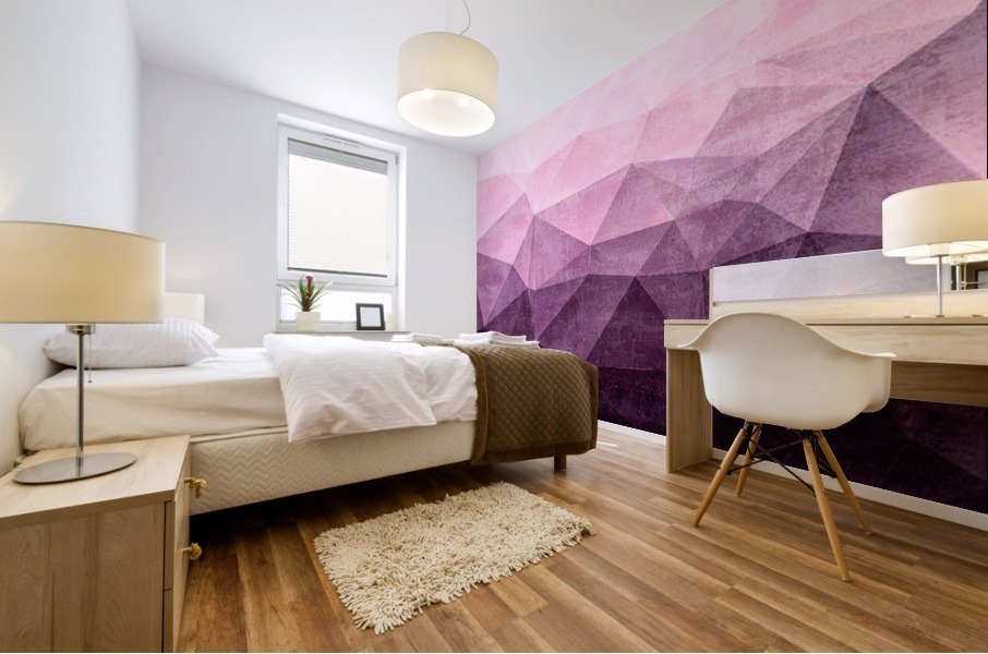 Purple Field Mural print