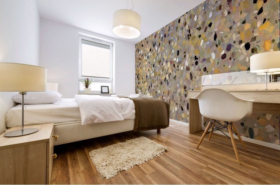 Brown Terrazzo Mural print