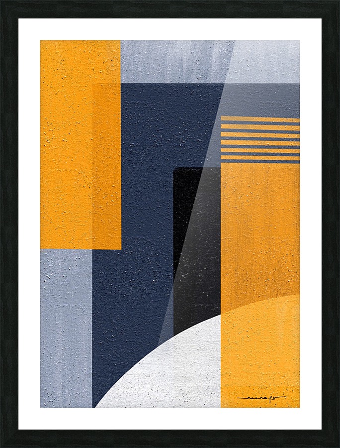Abstract Geometric Space 1 Picture Frame print
