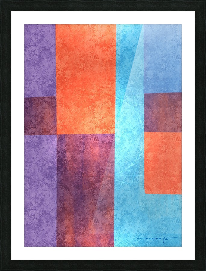 Abstract Geometric Space 3 Picture Frame print