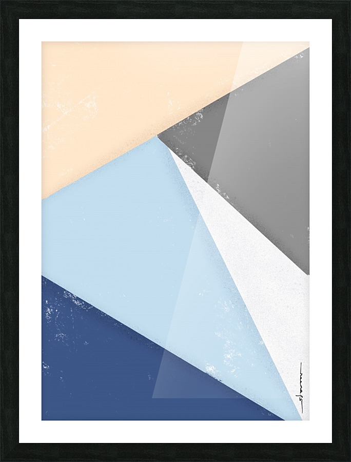 Minimal GeoShapes 1 Picture Frame print