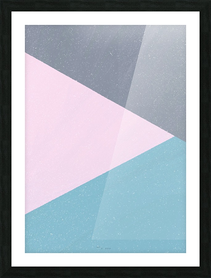 Minimal GeoShapes 4 Picture Frame print