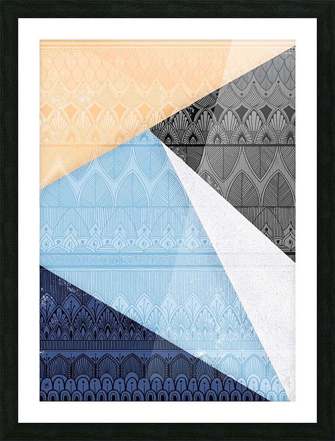 Pattern Color Patch Picture Frame print