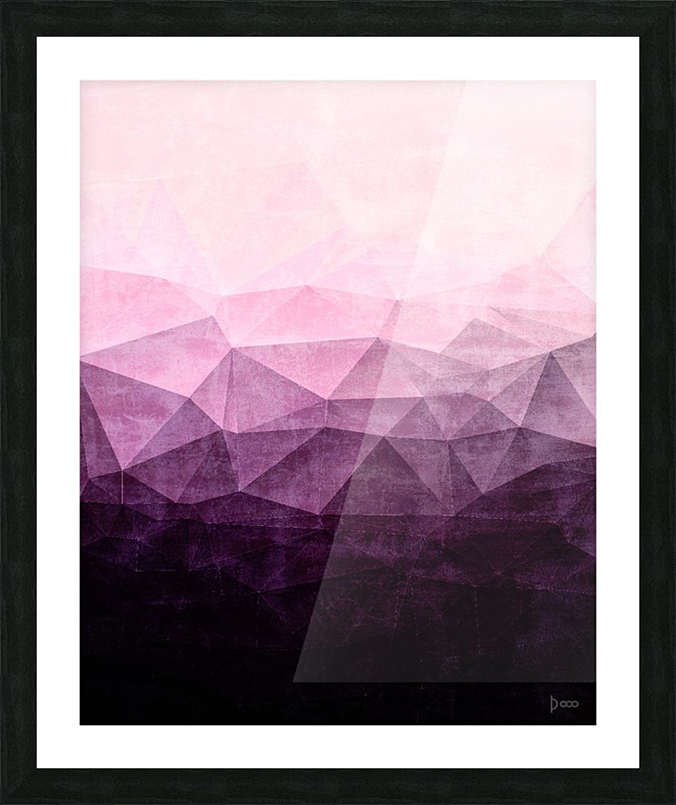 Purple Field Picture Frame print