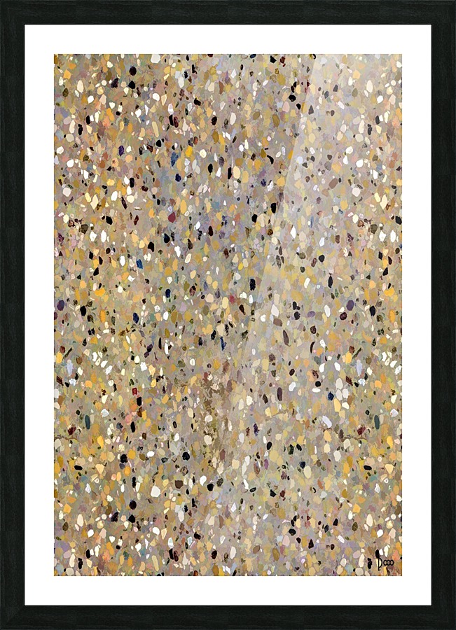 Brown Terrazzo Picture Frame print