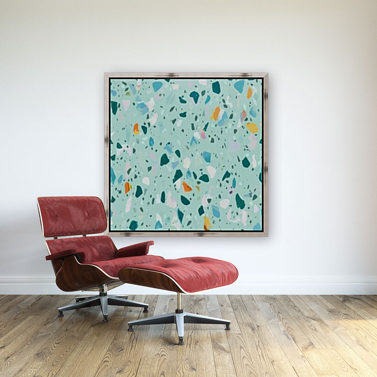 Blue Terrazzo Reproduction