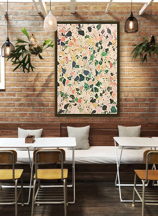 Golden Green Terrazzo by Neena