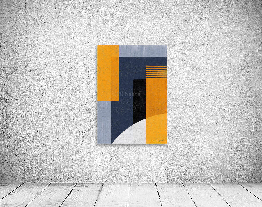 Abstract Geometric Space 1 Wall Preview