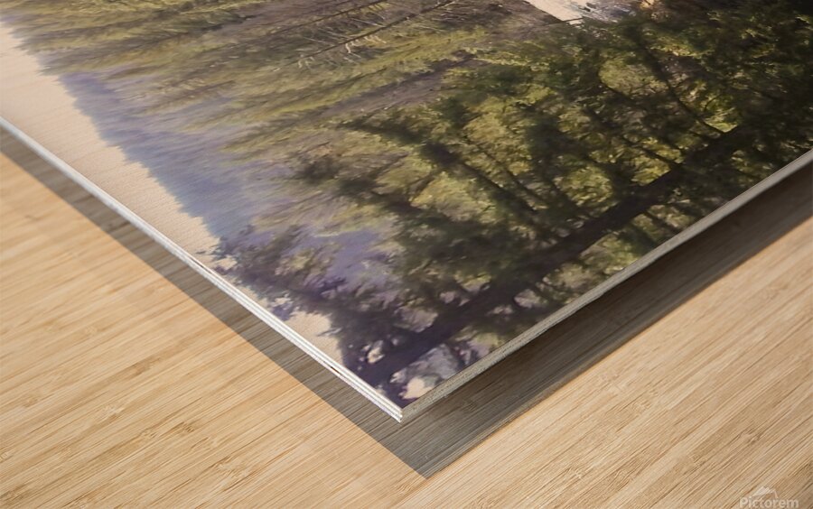 Burney Falls Wood print