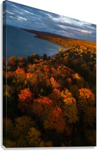 Sunset over Leith Ontario Canvas Print