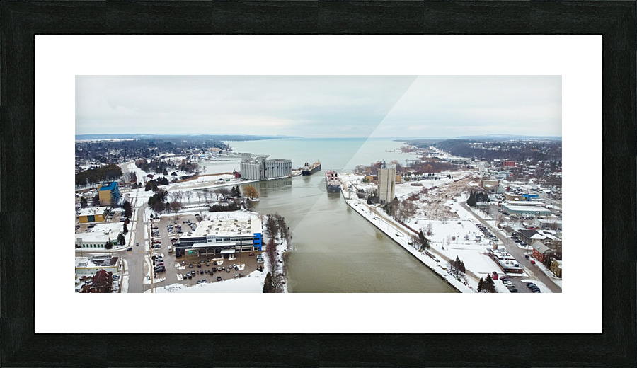 Winter Docking Picture Frame print