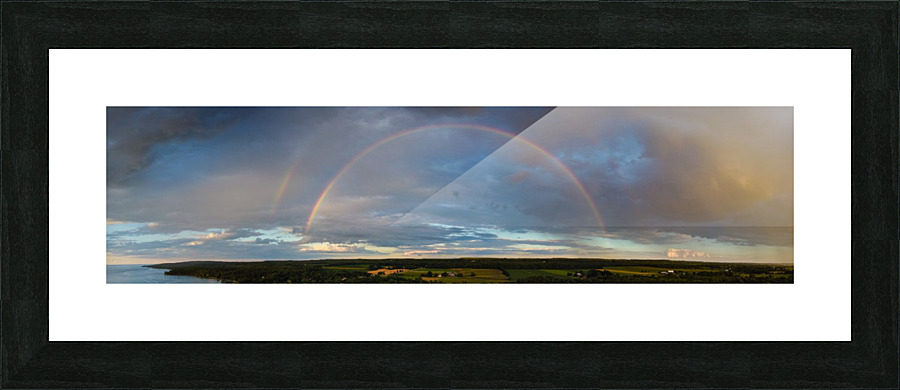 Double Rainbow Over Leith Picture Frame print