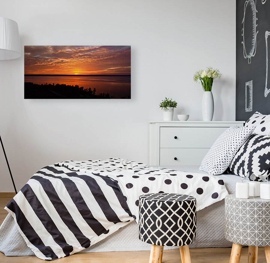 Sunset Over Hibou Reproduction