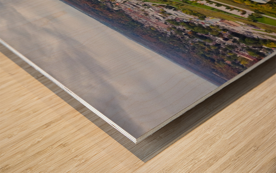 Fall Over Owen Sound Wood print