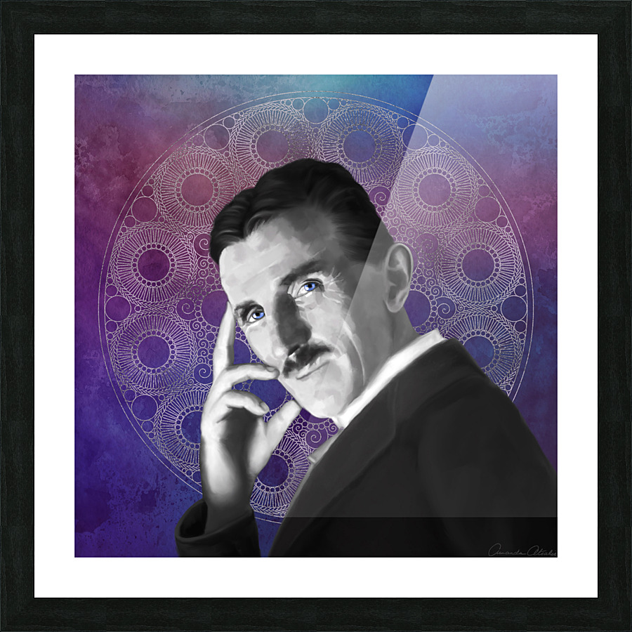 Tesla Picture Frame print