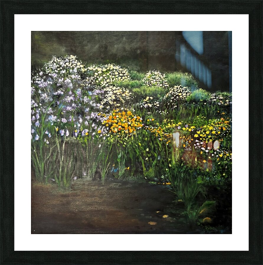 Michel s garden Picture Frame print