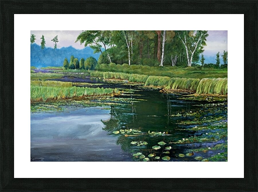 Nature reflexion Picture Frame print