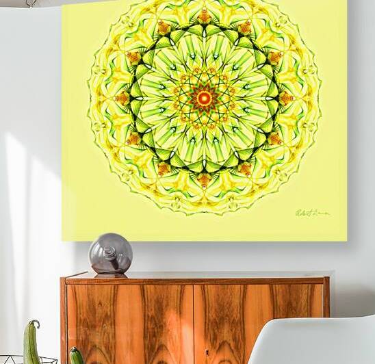 Solar Plexus Chakra Mandala Art IMG717 E S by Robi