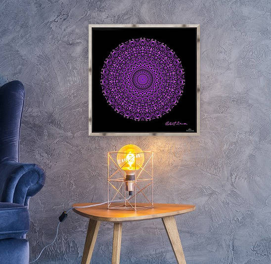 Purple Mandala Art 7001 by Robi