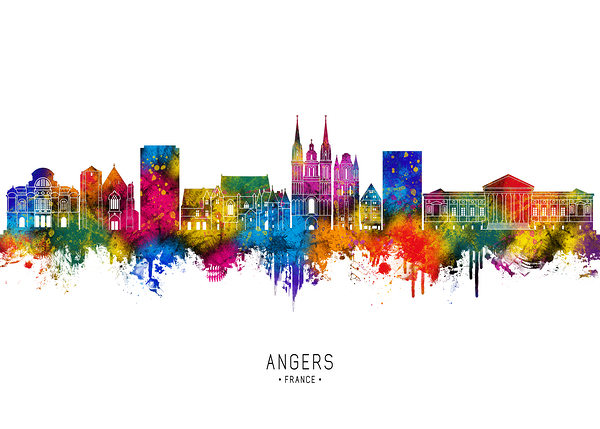 Angers France Skyline Digital Download