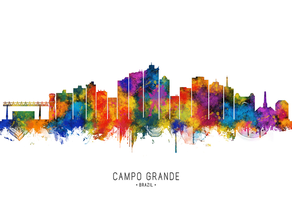 Campo Grande Brazil Skyline Digital Download