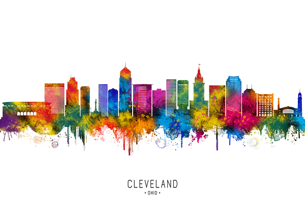 Cleveland Ohio Skyline Digital Download