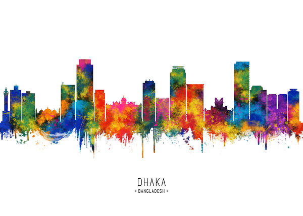 Dhaka Bangladesh Skyline Digital Download
