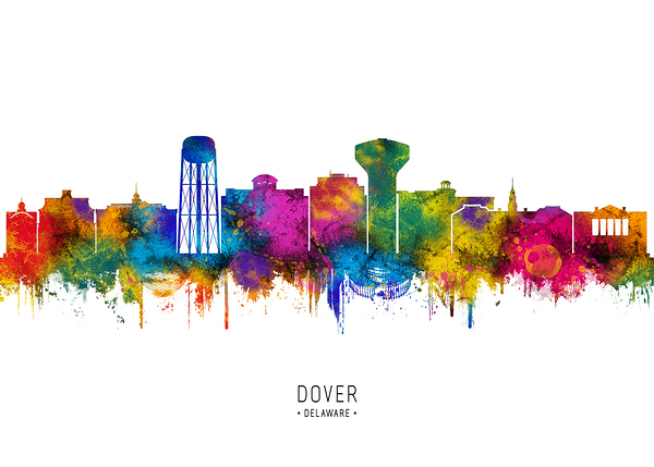 Dover Delaware Skyline Digital Download