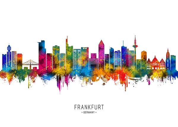 Frankfurt Germany Skyline Digital Download