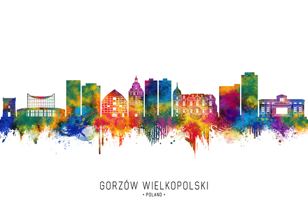 Gorzow Wielkopolski Poland Skyline Digital Download