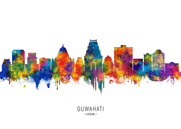 Guwahati Assam Skyline Digital Download