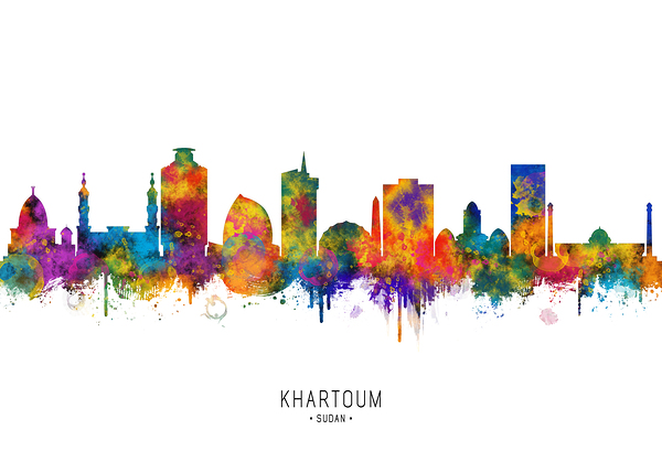 Khartoum Sudan Skyline Digital Download
