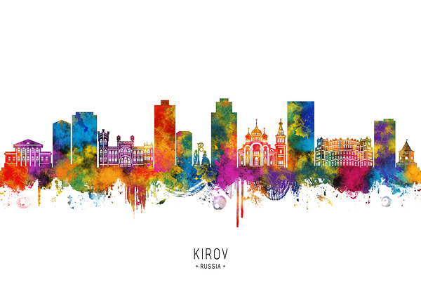 Kirov Russia Skyline Digital Download