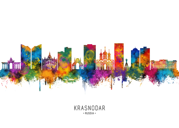 Krasnodar Russia Skyline Digital Download