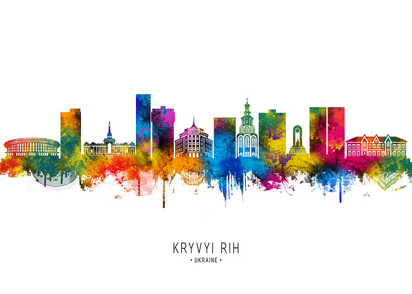 Kryvyi Rih Ukraine Skyline Digital Download