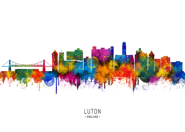 Luton England Skyline Digital Download