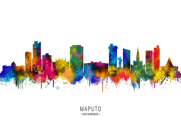 Maputo Mozambique Skyline Digital Download