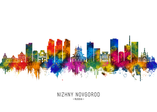 Nizhny Novgorod Russia Skyline Digital Download
