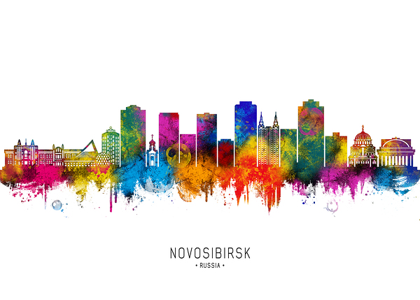 Novosibirsk Russia Skyline Digital Download